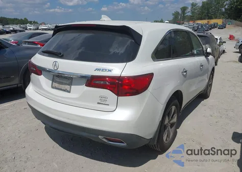 2014 Acura Mdx z USA, uszkodzony, nr VIN 5FRYD4H26EB014397